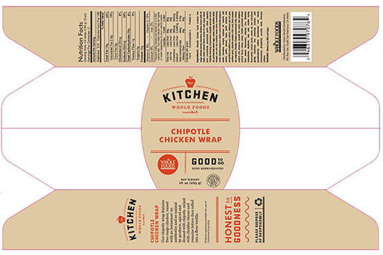 Whole Foods Markets Northern California Region Recalls Chipotle Chicken Wraps Due to Undeclared Fish Allergen